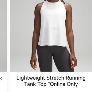 Lululemon lightweight stretch running tank